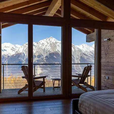 Serviced Chalet Grand Loup - Spa, Great Views 木屋 *